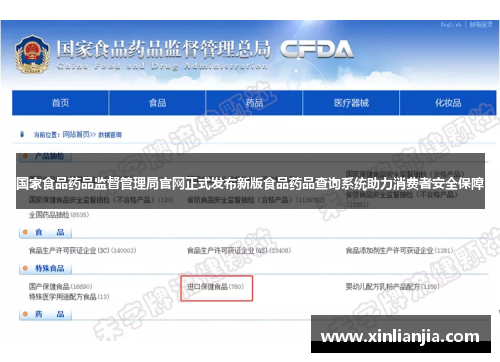国家食品药品监督管理局官网正式发布新版食品药品查询系统助力消费者安全保障
